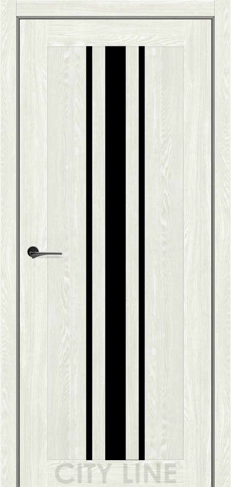 Двері City Line Express Ardena дуб ангора скло чорне