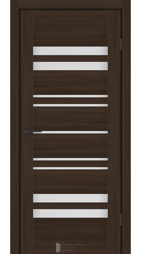 Двері KFD Comfort шимо махонь скло Сатін