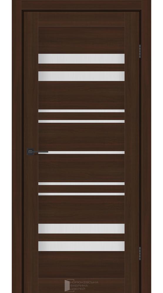 Двері KFD Comfort шимо шоколад скло Сатін