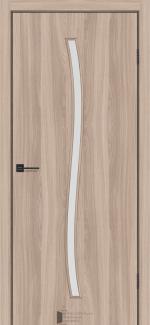 Двері KFD Line Glass-02 шимо меранті New скло Сатін