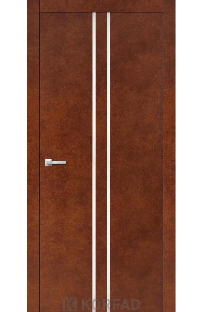Двері Корфад Aluminium Loft Plato ALP-02 сталь кортен глухе