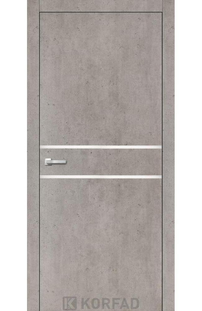 Двері Корфад Aluminium Loft Plato ALP-03 лайт бетон глухе