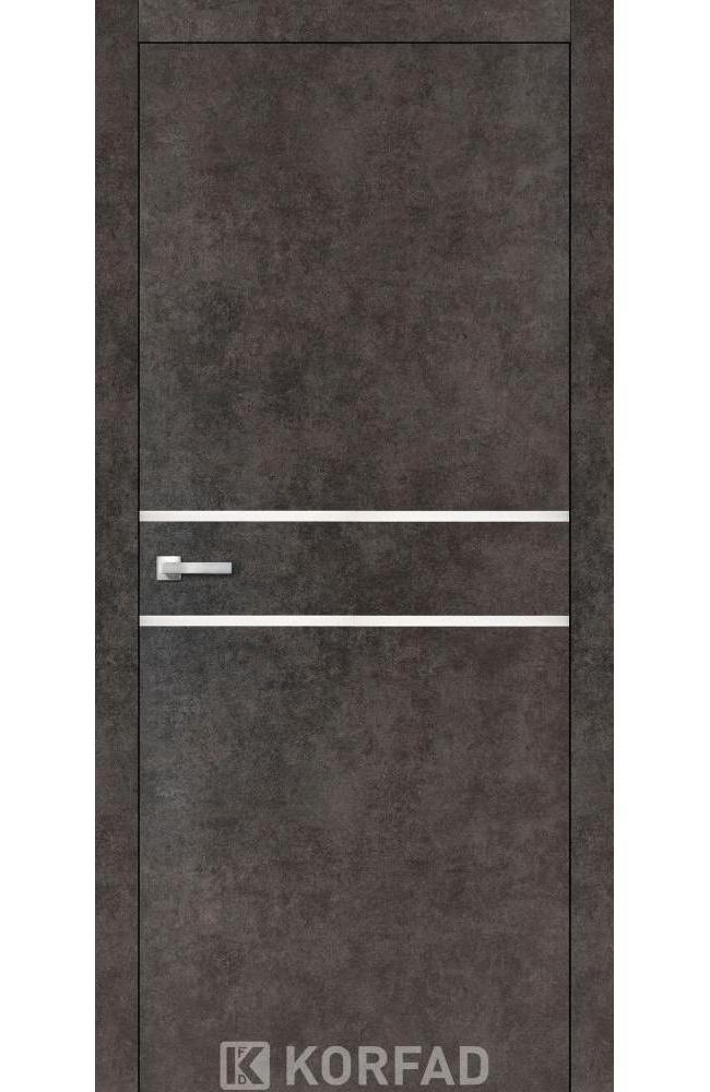 Двері Корфад Aluminium Loft Plato ALP-03 лофт бетон глухе
