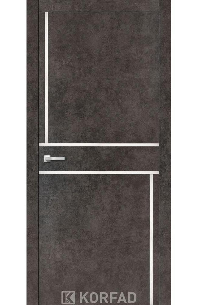 Двері Корфад Aluminium Loft Plato ALP-07 лофт бетон глухе