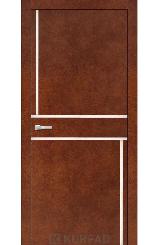 Двері Корфад Aluminium Loft Plato ALP-07 сталь кортен глухе