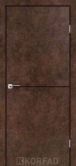 Двері Корфад Deco Loft Plato DLP-01 арт бетон молдинг чорний