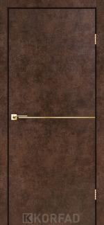 Двері Корфад Deco Loft Plato DLP-01 арт бетон молдинг золото