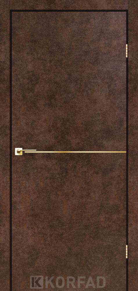 Двері Корфад Deco Loft Plato DLP-01 арт бетон молдинг золото