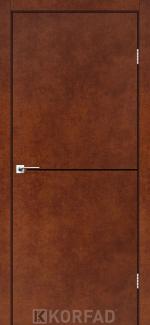 Двері Корфад Deco Loft Plato DLP-01 сталь кортен молдинг чорний