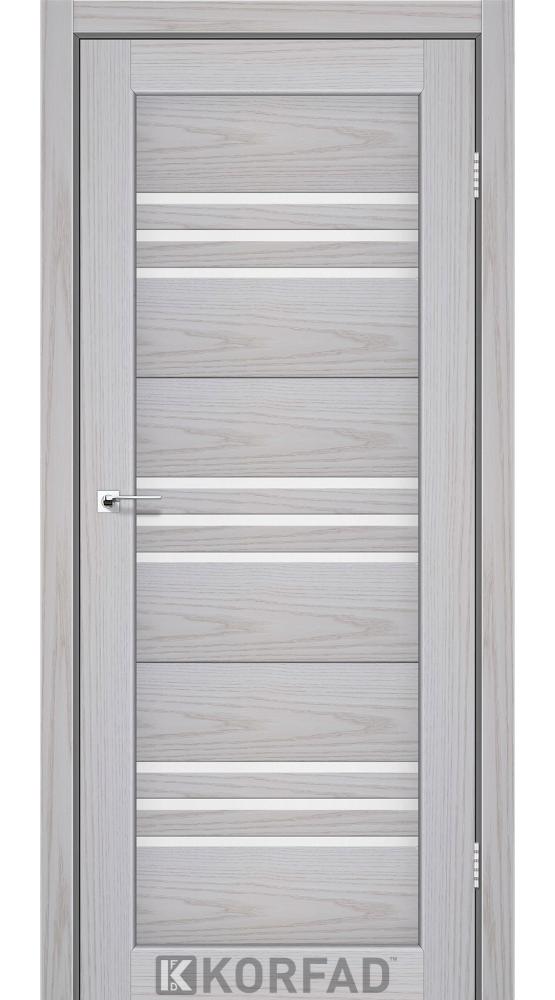 Двері Корфад Florence FL-05 сіра модрина скло Сатін