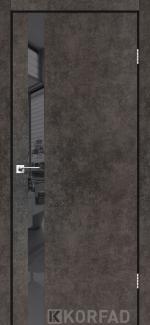 Двері Корфад Glass Loft Plato GLP-02 лофт бетон скло чорне