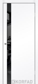Двері Корфад Glass Loft Plato GLP-02 Super PET аляска скло чорне