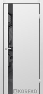 Двері Корфад Glass Loft Plato GLP-02 Super PET сірий скло чорне