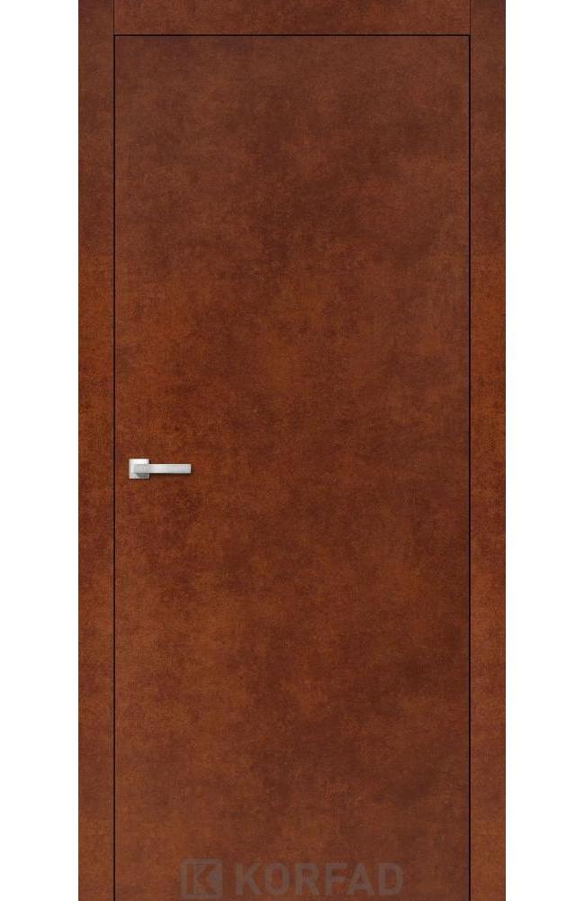 Двері Корфад Loft Plato LP-01 сталь кортен глухе