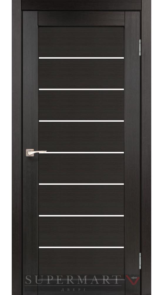 Двері Корфад Piano Deluxe PND-01 венге скло Сатін