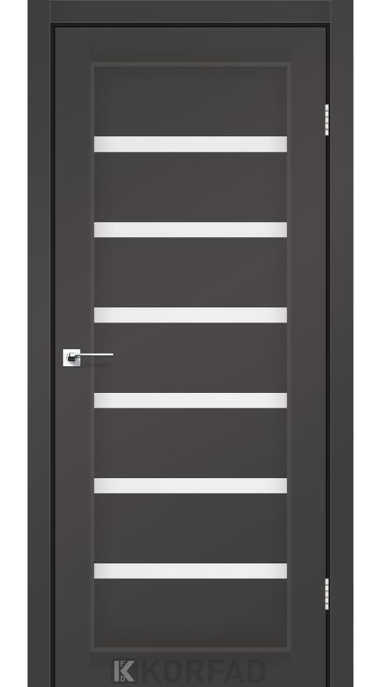Двері Корфад Porto PR-01 Super PET антрацит скло Сатін