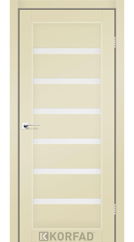 Двері Корфад Porto PR-01 Super PET магнолія скло Сатін