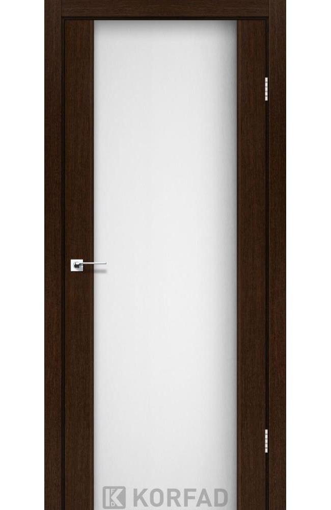 Двері Корфад Sanremo SR-01 венге скло Сатін загартоване