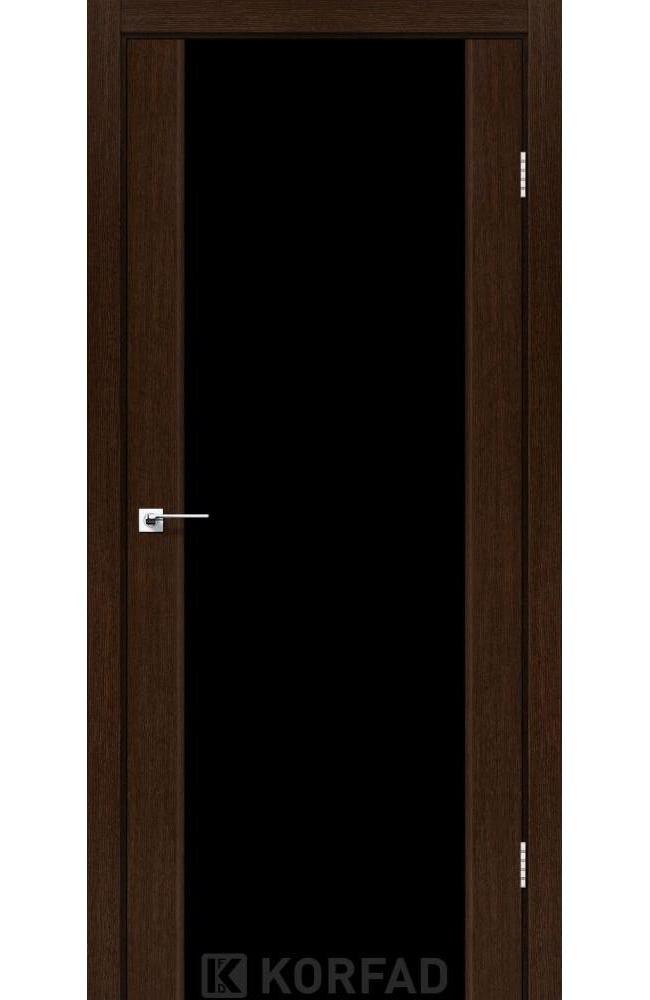 Двері Корфад Sanremo SR-01 венге скло Тріплекс чорне