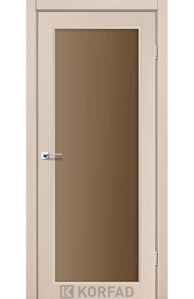 Двері Корфад Sanvito SV-01 білений дуб скло бронза
