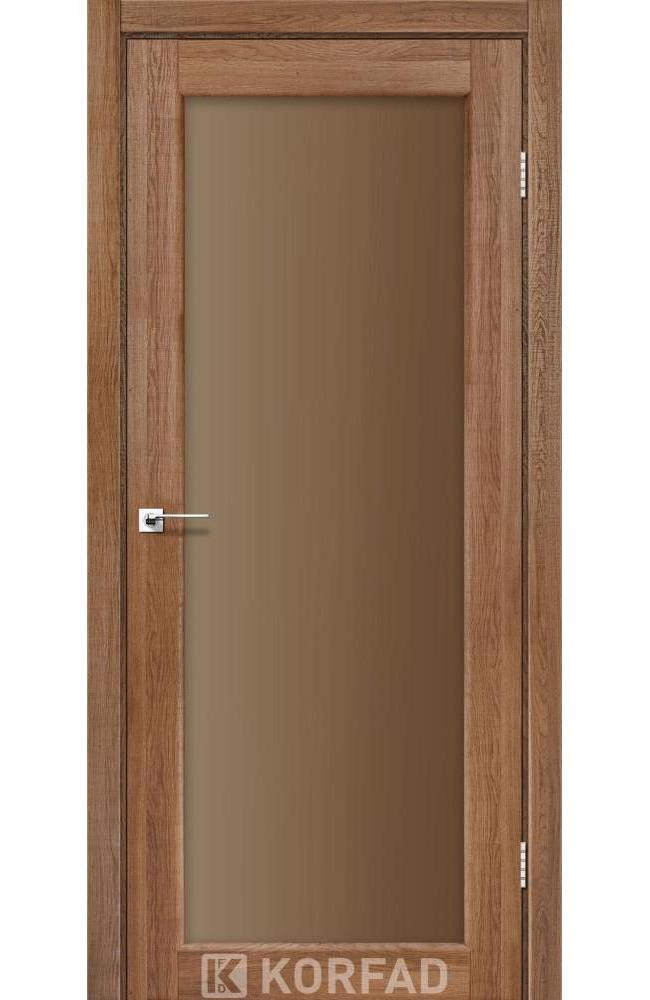 Двері Корфад Sanvito SV-01 дуб браш скло бронза