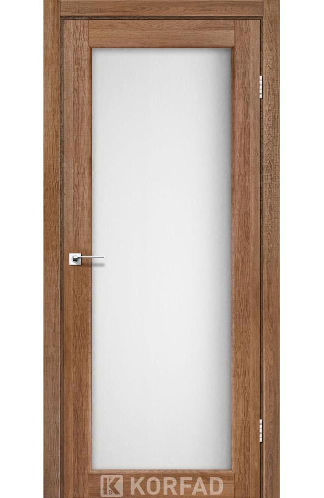 Двері Корфад Sanvito SV-01 дуб браш скло Сатін