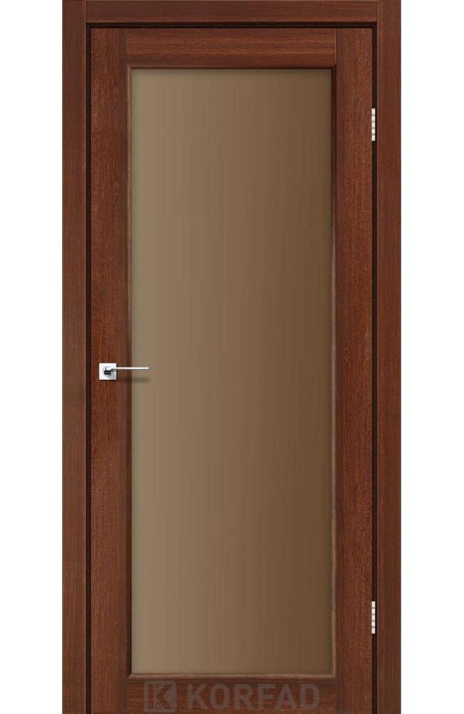 Двері Корфад Sanvito SV-01 горіх скло бронза