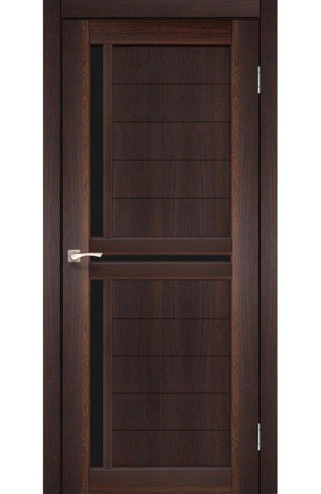Двері Корфад Scalea SC-04 горіх скло чорне