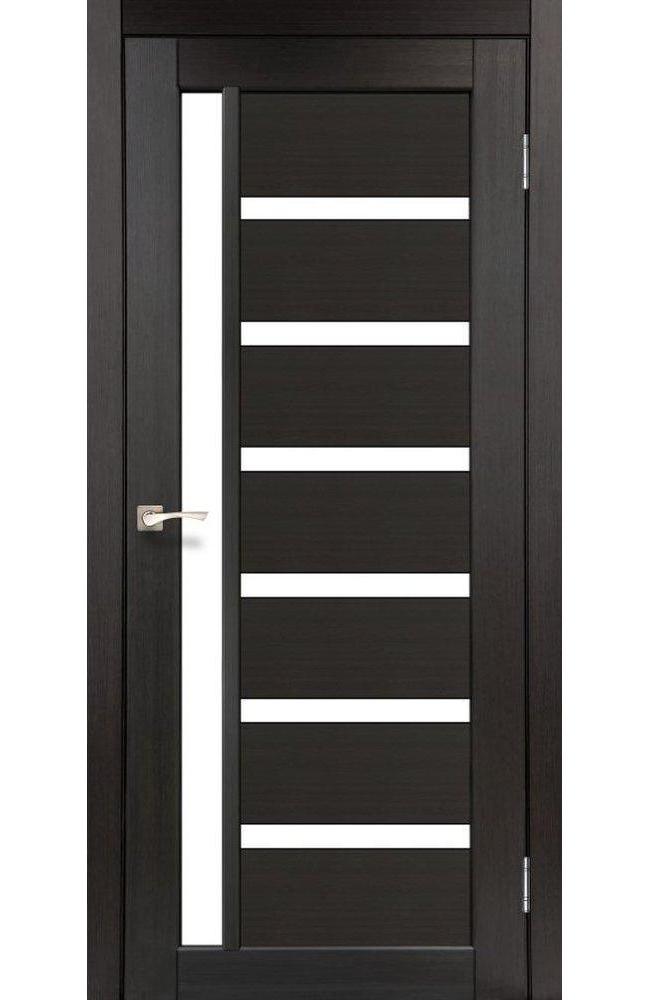 Двері Корфад Valentino Deluxe VLD-01 венге скло Сатін