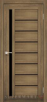 Venecia Deluxe VND-02 дуб браш скло чорне