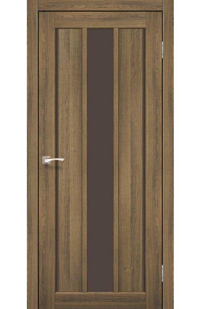Двері Корфад Venecia Deluxe VND-04 дуб браш скло бронза