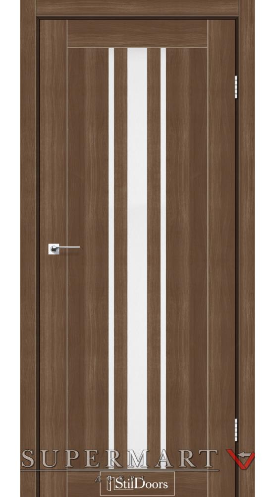 Двері StilDoors Arizona горіх золотий скло сатин