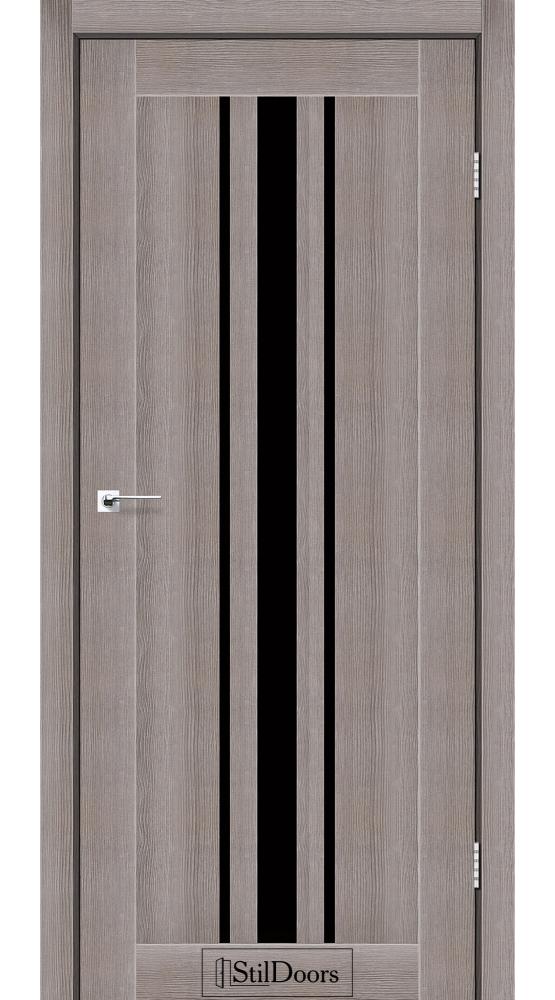 Двері StilDoors Arizona трюфель скло чорне