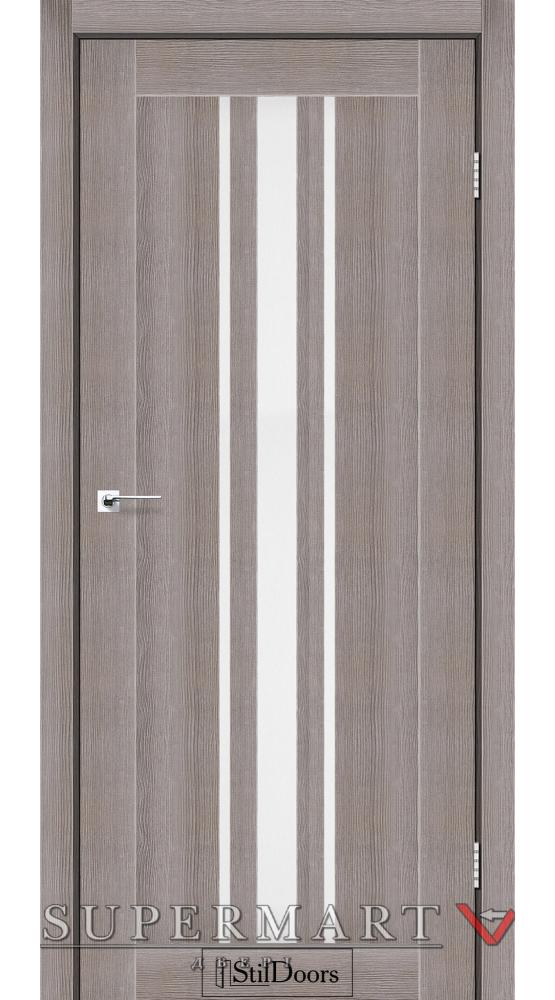 Двері StilDoors Arizona трюфель скло сатин