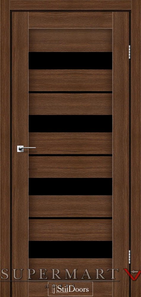 Двері StilDoors Dela клен французький скло чорне