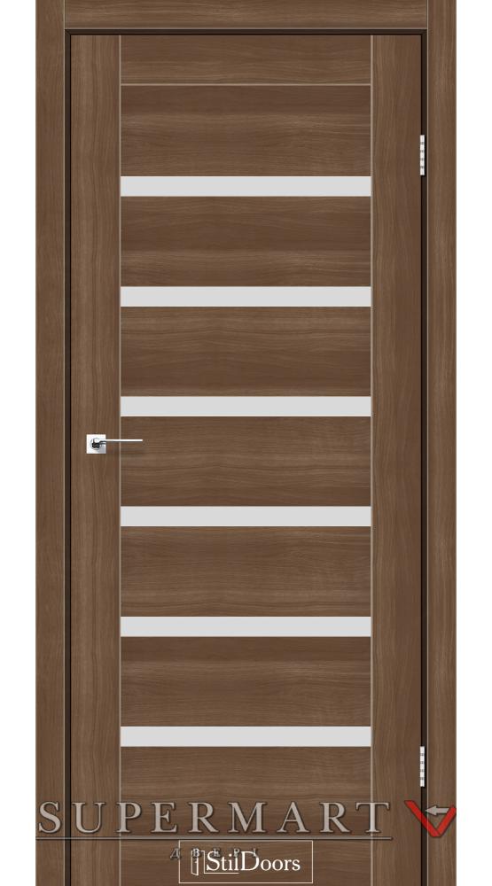 Двері StilDoors Florida горіх золотий скло сатин
