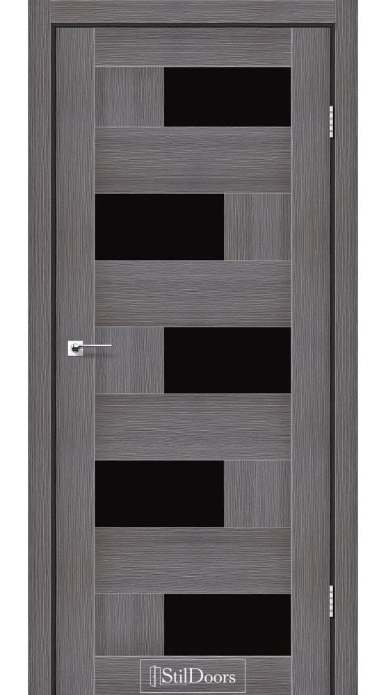 Двері StilDoors Nepal дрім вуд скло чорне