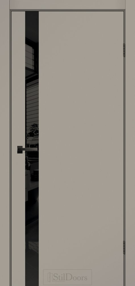 Двері StilDoors Wilton тауп скло чорне